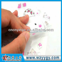 Low price sticker for decoration, palstic printing PVC sticker